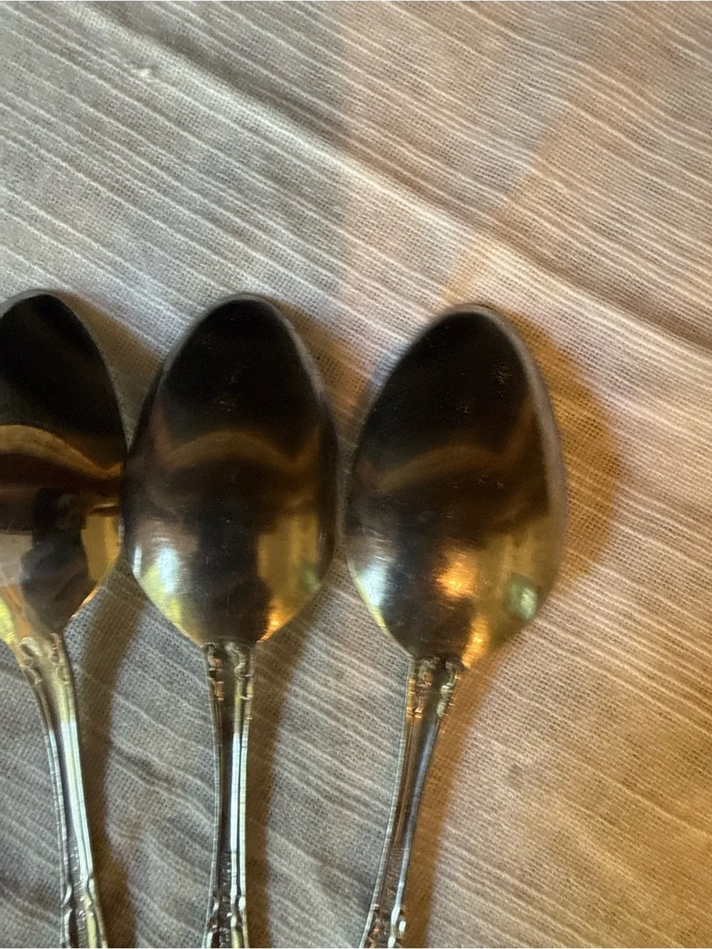 Vtg Oneida Northland Sirocco Dinner Spoons Teaspoons 6” (Set of 4) Flatware